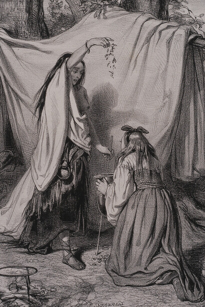 Paul Sulpice Guillaume Gavarni, Il filtro, 1839. Cortesía de la Catedral ex Macello