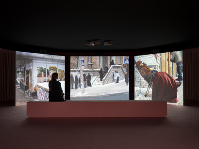 Roman Khimei and Yarema Malashchuk, Pedagogies of war, exhibition view. Courtesy of Museo Thyssen-Bornemisza