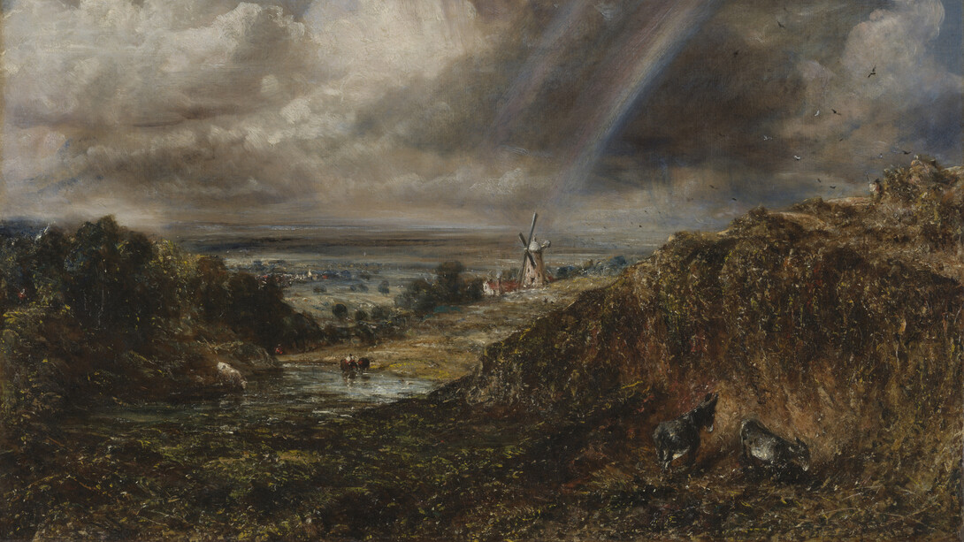 John Constable, Hampstead heath with a rainbow (detail), 1836. Courtesy of Tate Britain