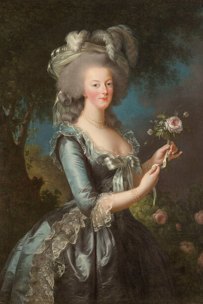 Portrait of Marie Antoinette, Painters of the cabinet of the King after Élisabeth Vigée Le Brun. Courtesy of V&A Museum of Childhood
