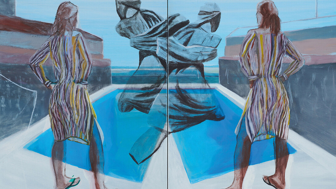 Marc Desgrandchamps, Perspective (détail), 2024-2025. Avec l'aimable autorisation de la Galerie Lelong