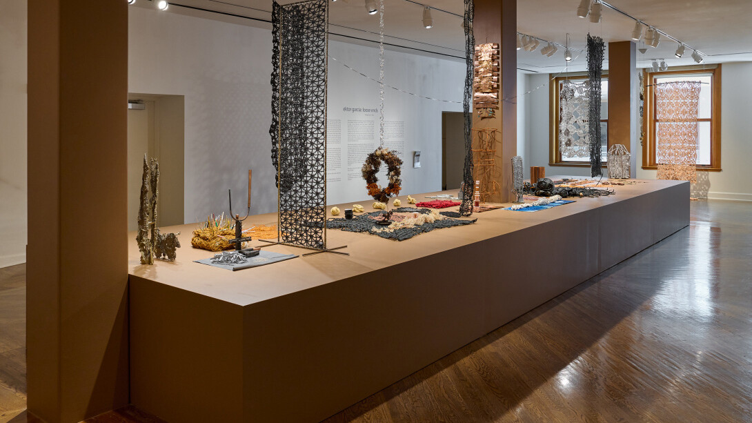 ektor garcia, loose ends, exhibition view. Courtesy of San Jose Museum of Art