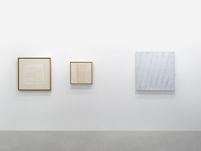 Jean Degottex and Sidival Fila, A minima, exhibition view. Courtesy of the Kamel Mennour Gallery