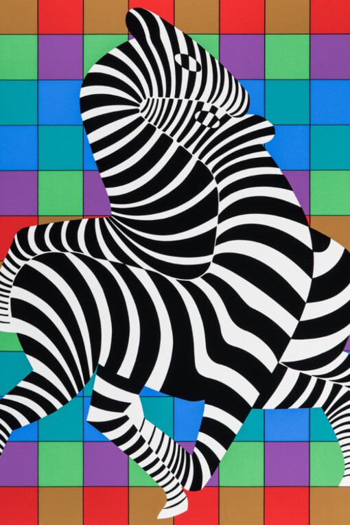 Victor Vasarely, Zebras. Courtesy of Koller Galéria