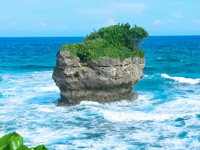 A rock formation in Governor-Genroso, reflecting the enduring calm and coastal beauty of Philippines