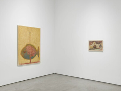 Martyn Cross, Gods shaped of mud, exhibition view. Courtesy of Marianne Boesky Gallery