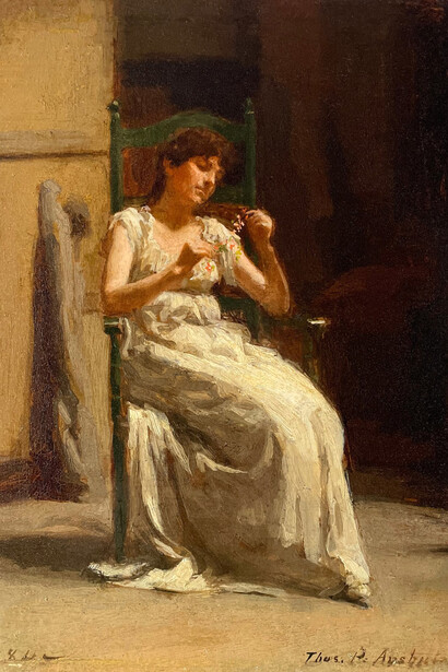 Thomas Anshutz, Seated woman, 1884. Courtesy of Avery Galleries