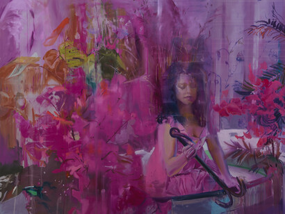 Chloe Early, Shore (detail). Courtesy of Corey Helford Gallery