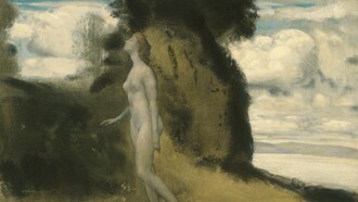 "Una medida de los sueños", óleo sobre lienzo, Arthur B. Davies, 1908