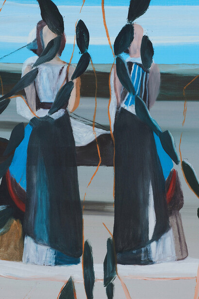 Marc Desgrandchamps, Marionnettes (detail), 2024-2025. Courtesy of Galerie Lelong