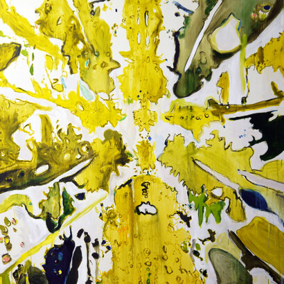 Chloë Iza Manasseh, The banana Tree Oil on Canvans 1.7x 1.2 mt