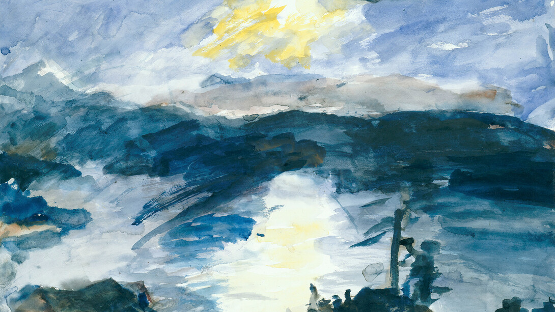 Lovis Corinth, Walchensee landscape, 1925. Mit freundlicher genehmigung der Alten Nationalgalerie