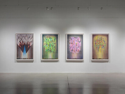 Simon Hughes, The fire, the flood and all the feelings, vue de l'exposition. Avec l'aimable autorisation de la Blouin Division