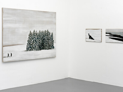 Dieter Mammel, Schnee, ausstellungsansicht. Mit freundlicher genehmigung der Galerie Poll