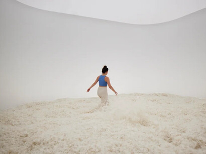 Judy Chicago, Feather room, 1966. Courtesy of M+ Museum