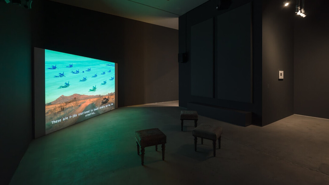 Samar Al Summary, Excavating the sky, exhibition view. Courtesy of ICA LA