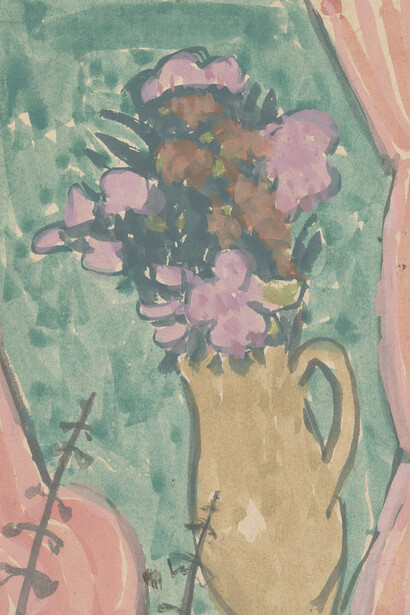 Gwen John, Flowers in a jug (detail). Courtesy of National Museum Cardiff