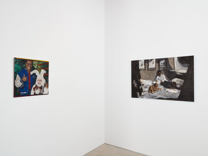 Okey Ofomata, You should get some sleep, exhibition view. Courtesy of Anthony Gallery