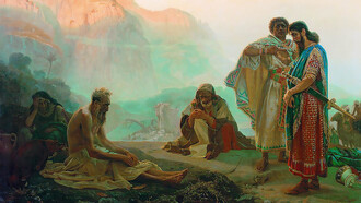 Job and His Friends by Ilya Repin (1869)
