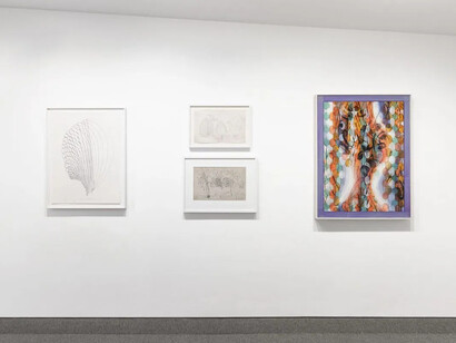 Mike Glier and Charles Burchfield, exhibition view. Courtesy of Krakow Witkin Gallery