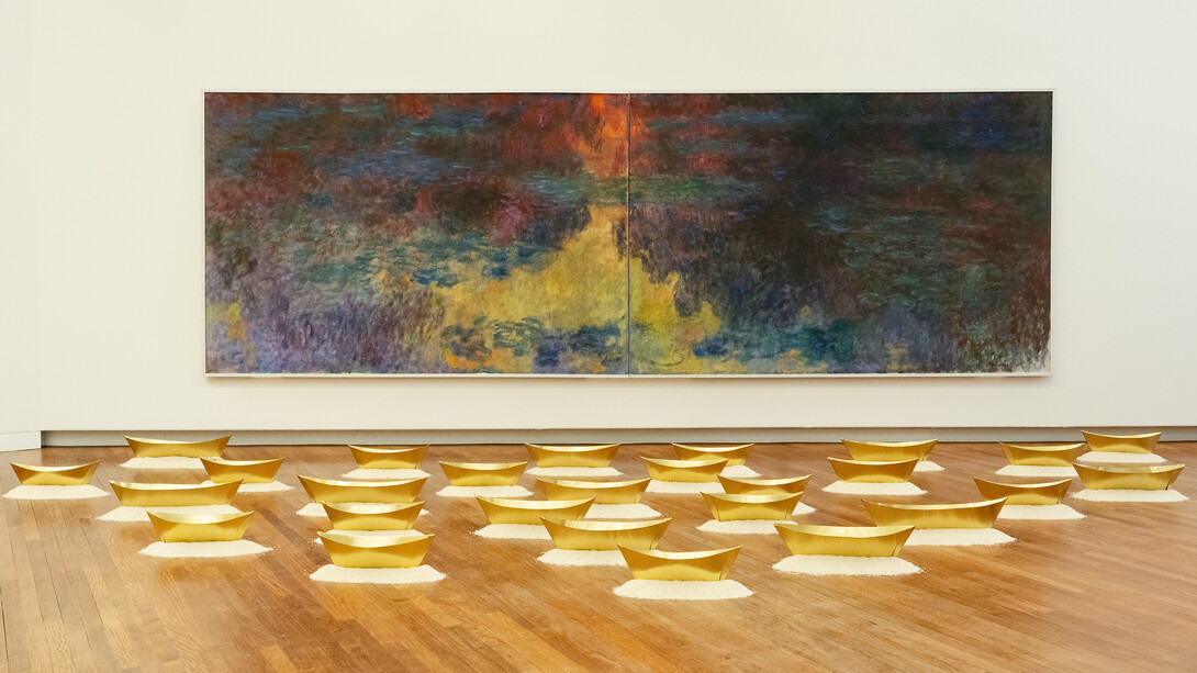 Wolfgang Laib et la collection du Kunsthaus Zürich, vue de l'exposition. Avec l'aimable autorisation du Kunsthaus Zürich