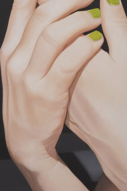 Marcel Vidal, Green nails (detail), 2025. Courtesy of Kerlin Gallery