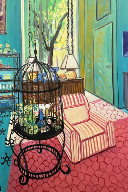 Deborah Brown, Birdcage (detail), 2024. Courtesy of Hans Alf Gallery