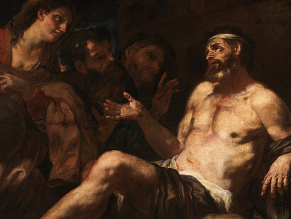 Job and His Comforters, Luca Giordano c. 1700