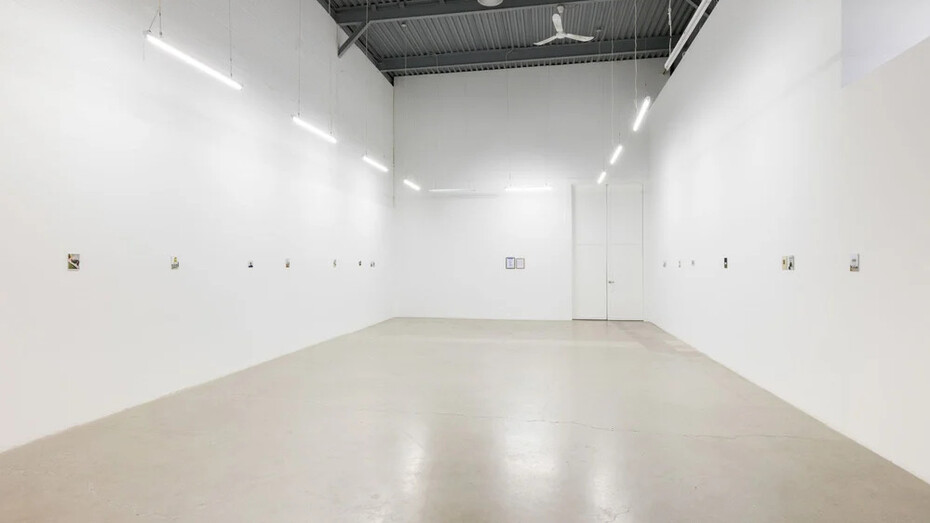 Mike Bayne, Ghosts, water towers, bowling alleys and Dave Joy, exhibition view. Courtesy of Blouin Division