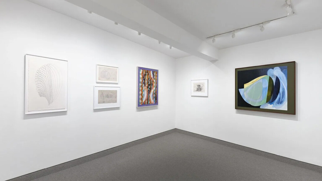 Mike Glier and Charles Burchfield, exhibition view. Courtesy of Krakow Witkin Gallery