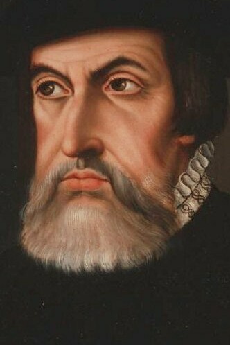 "Retrato de Hernán Cortés", óleo sobre lienzo, anónimo, siglo XVIII