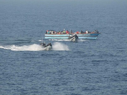 Operazione Triton il 15 giugno 2015 a 50 e 70 km a nord-ovest di Tripoli (Libia)