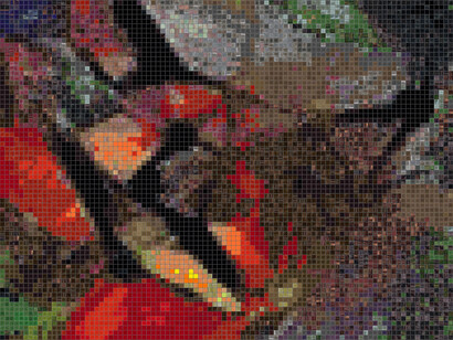 Simone Ferrero, Resurrection from the Ashes,
103x103 cm, 2023