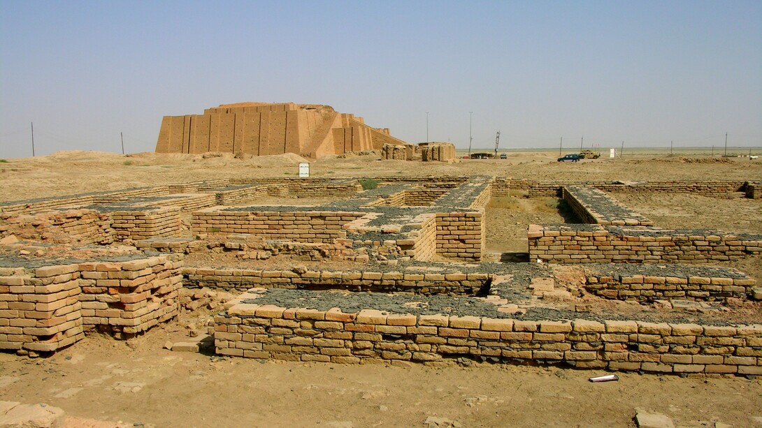 Rovine nella città di Ur, Iraq meridionale