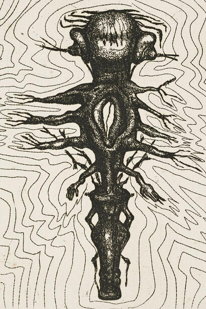 E.I. Neizvestny, Untitled (Tree) (detail), 1974. Courtesy of New Tretyakov Gallery