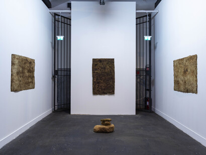 Various artists, Installation view Spazi di resistenza, Mattatoio di Roma, Padiglione 9B. Courtesy Latitudo Art Projects © Monkeys Video Lab