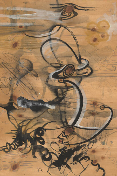 Carroll Dunham, Untitled (detail), 1984–85. Courtesy of Art Institute of Chicago