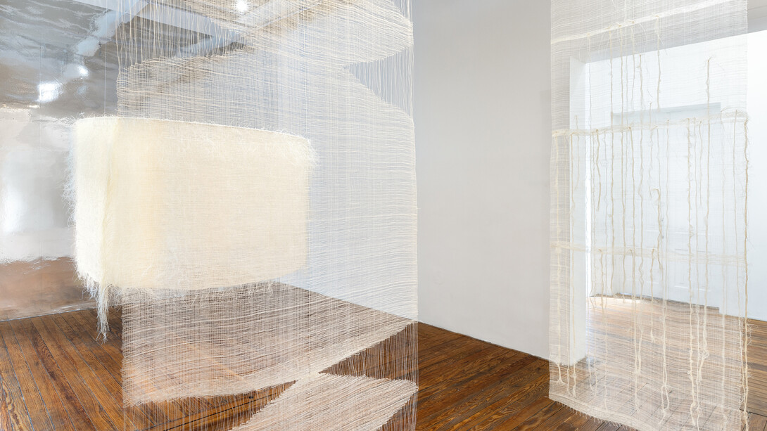 Marie Hazard, The shadow that weaves within me, exhibition view. Courtesy of Galería Mascota