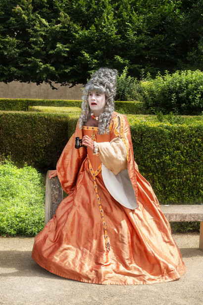 Sean Fader, Chevalier d’Éon: the spy who lived twice (detail), 2025. Courtesy of Brigitte Mulholland Gallery