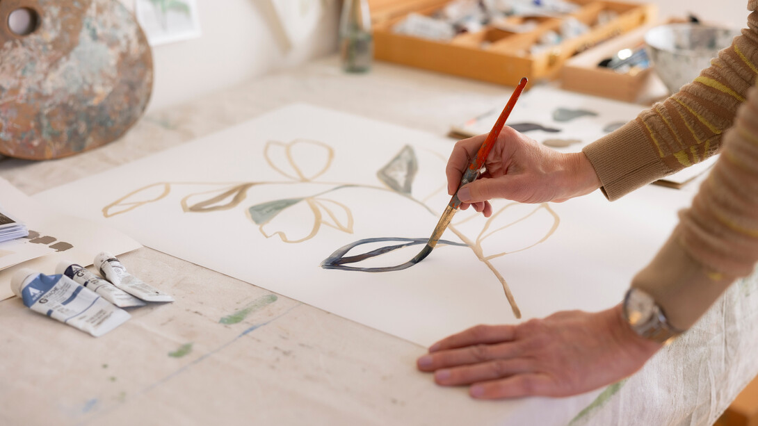 Sarah Von Dreele at her studio. Photo by © Alysia Kristan