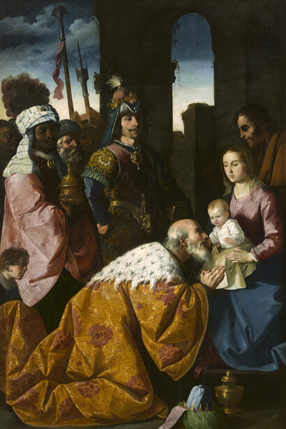 Francisco de Zurbarán, Adoration of the Magi, 1638–39. Courtesy of the National Gallery © Ville de Grenoble / Musée de Grenoble – J.L. Lacroix