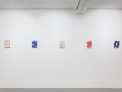 Alain Biltereyst, Magenta, exhibition view. Courtesy of Xippas