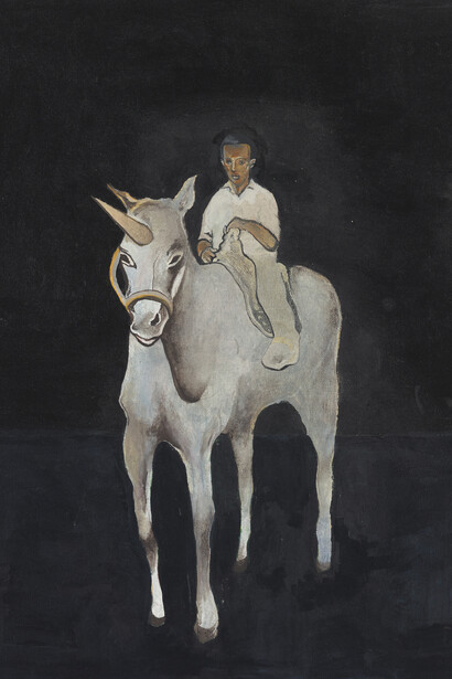 Noah Davis, 40 acres and a unicorn, 2007. Courtesy of the Philadelphia Art Museum