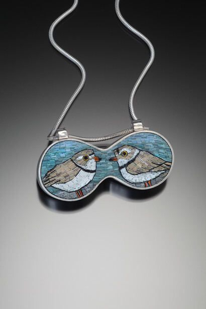 Cynthia Toops & Dan Adams, Piping plovers, 2025. Courtesy of Mobilia Gallery