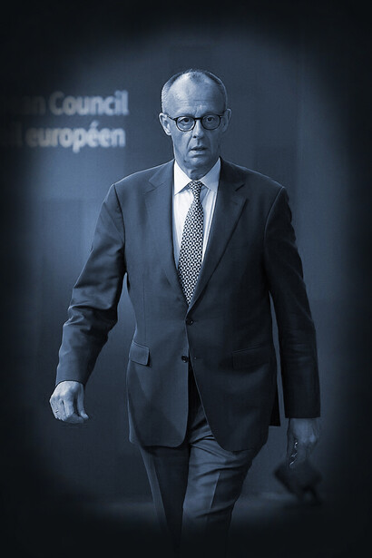 Der Bundeskanzler Friedrich Merz setzt erst einmal auf eine nur teilweise Verpflichtung zum Wehrdienst