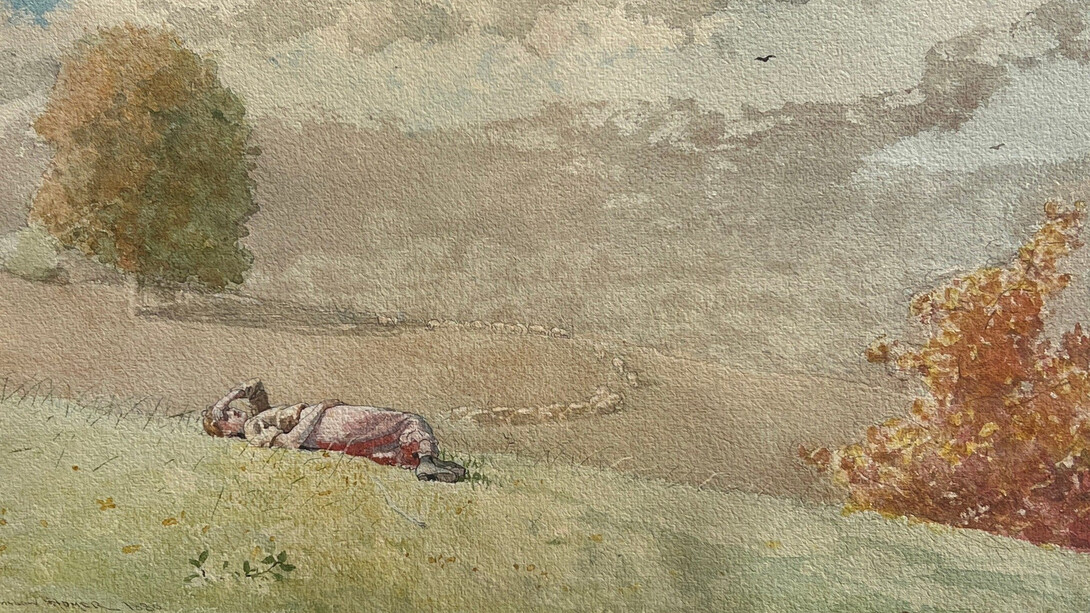 Winslow Homer, Daydreaming, 1880. Courtesy of Avery Galleries