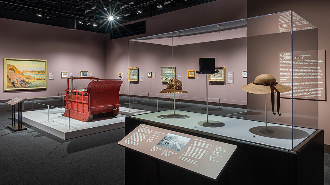 Various artists, River of dreams – Impressionism on the St. Lawrence, exhibition view. Courtesy of Canadian Museum of History