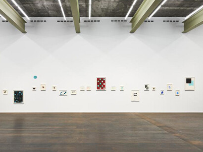 Mary Heilmann, Works on paper 1973 – 2019, exhibition view. Courtesy of Hauser & Wirth