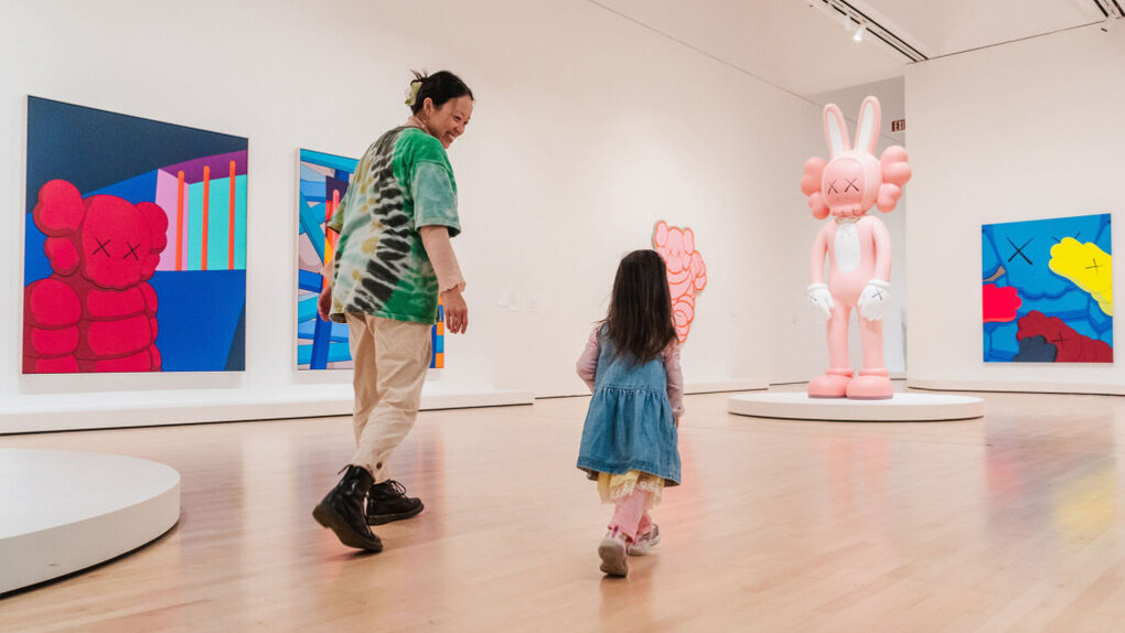 Kaws, Family, exhibition view. Courtesy of San Francisco Museum of Modern Art
