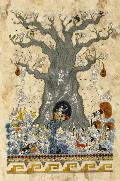 Jesús Lozano Paredes, Cosmic tree (Pochote), 2023. Courtesy of The Nelson-Atkins Museum